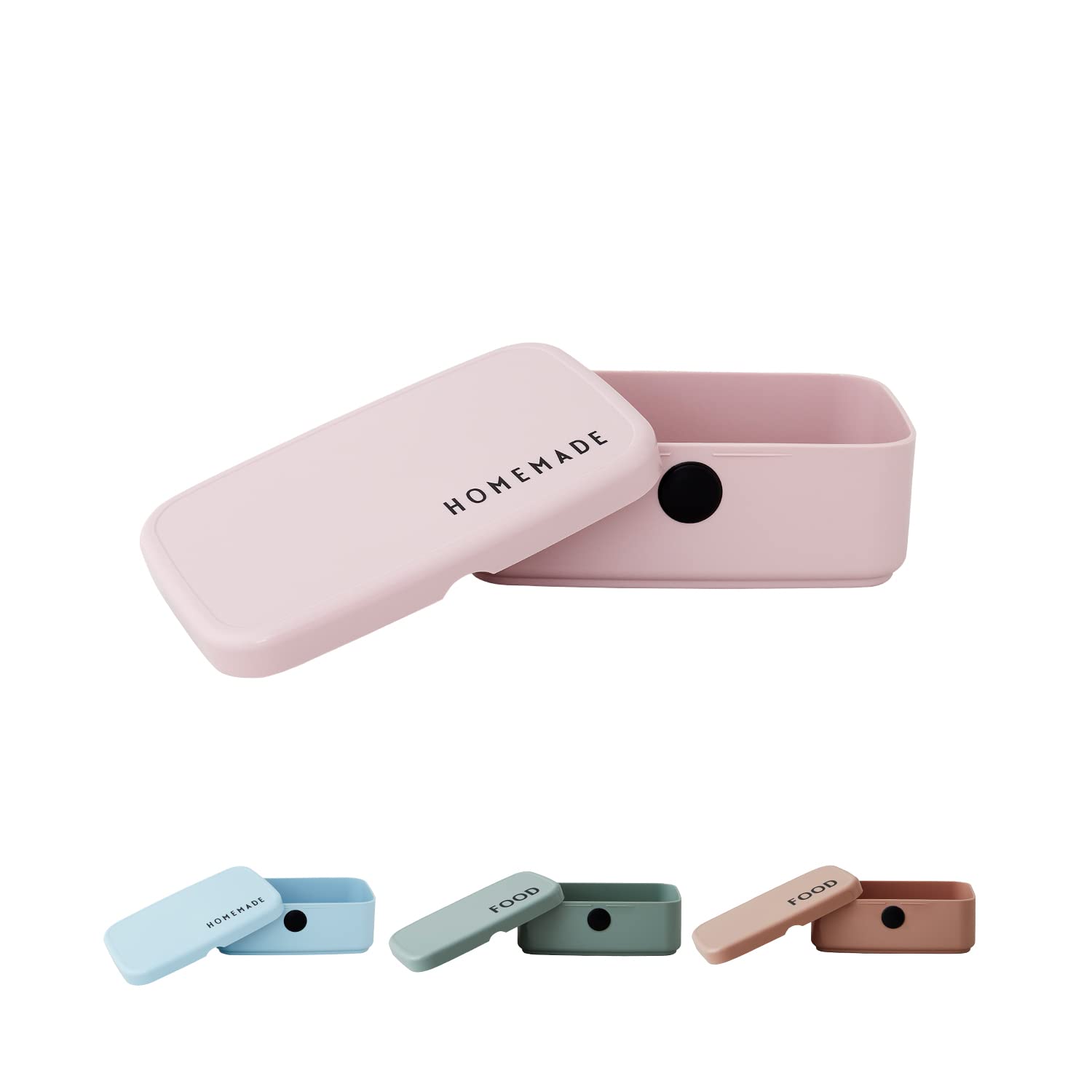 Design Letters Lunch Sandwich Box | to Go Lunch Box | Food Containers BPA/BPS Free | Used as a Salad Lunch Box/Bento Box | Drop Safe Food Storage Containers | Dishwasher & Microwave Safe