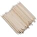 DMtse 100 Pcs Nail Art Orange Wood Stick Sticks Cuticle Pusher Remover Manicure Pedicure Tool