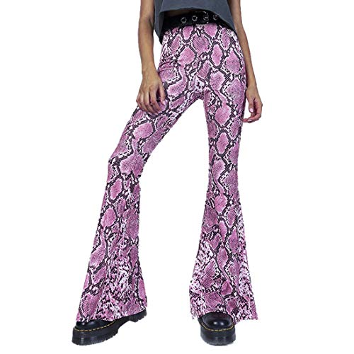 51ZfO CcueL OUFour Mujeres Cuerno Pantalones Moda Piel de Serpiente Impresión Pantalón Cintura Alta Largo Pants OUFour Mujeres Cuerno Pantalones Moda Piel de Serpiente Impresión Pantalón Cintura Alta Largo Pants