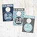 Hadley Designs 7 Blue Baby Nursery Closet Organizer Dividers for Boys Clothing, Age Size Hanger Organization for Kid, Toddler, Infant, Clothes Must Have Items, Best Shower Registry Gift, 0-24 Months