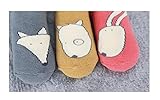 Echofun Unisex Anti-Slip Thick Winter Socks(3 Pairs) for Baby 0-4yrs