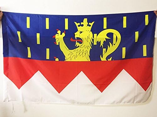 AZ FLAG, Jura Flag, 2x3 Ft, French department Banner with Sleeve, 100% Polyester, Fade Resistant, Vivid Colors, 2' x 3' Feet