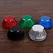 Healifty Cupcake Liners Aluminum Foil Cups Cake Muffin Molds for Baking (Black)- 100 Pieces