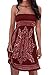 Sun Dresses Women Summer Casual Strapless Dress Beach Cover Up Tube top Dress Wine Red