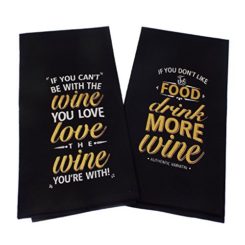 Buy Wine Inspired Kitchen Towels Set Of Two If You Can T Be