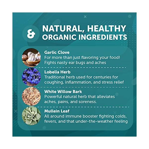 Mullein Garlic Oil Ear Drops Swimmers Ear Drops for Kids