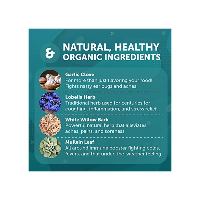 Mullein Garlic Oil Ear Drops Swimmers Ear Drops for Kids