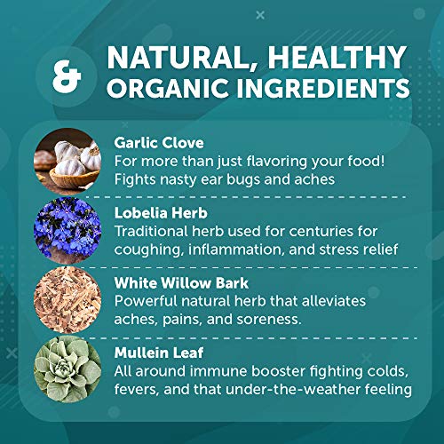 Mullein Garlic Oil Ear Drops Swimmers Ear Drops for Kids