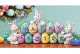 Bunnies with Easter Eggs Decorative Centerpiece