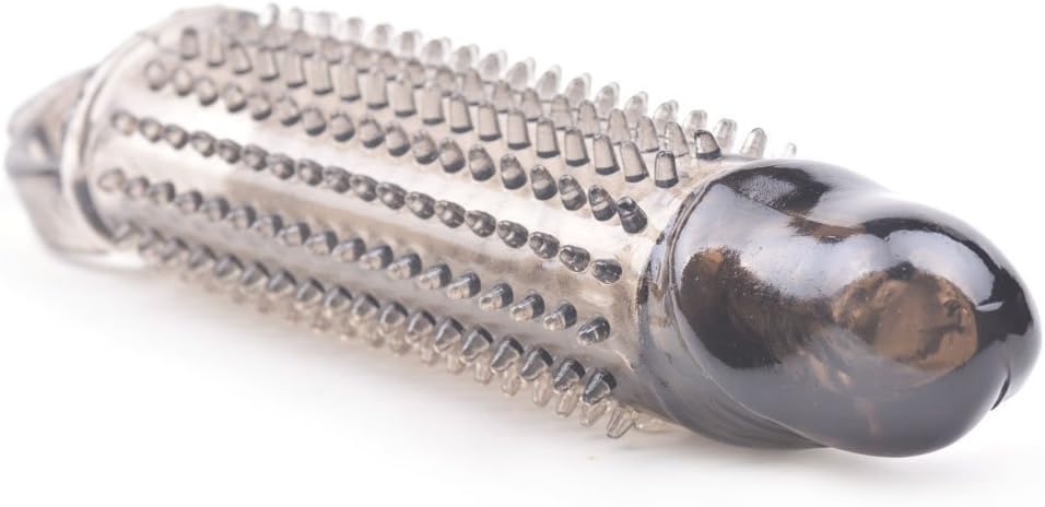 PleasureBox Sensation Sheath Penis Extender Cock Ring, Black - Image 4