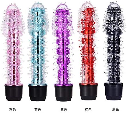 Long Bear Stick Crystal Barbed Light Bar Single Shock Small Head AV Rod Vibrator Female Massage,Pink