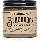 Blackrock LEATHER N RICH - Quality leather cleaner and conditioner, Made in the USA since 1976 - Leather care for boots, saddles, car interiors, furniture, horse tack. Easy to use.