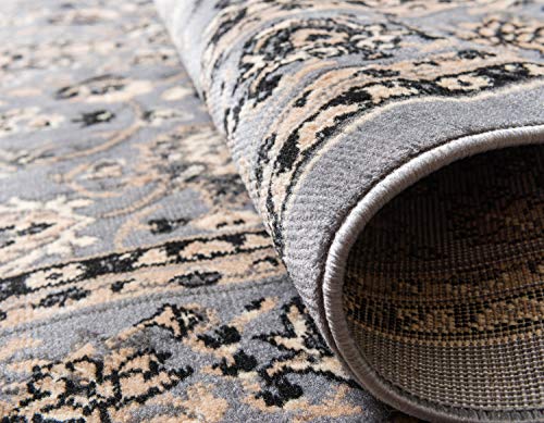 Unique-Loom-Kashan-Collection-Traditional-Floral-Overall-Pattern-with-Border-Gray-Area-Rug-4-0-x-6-0