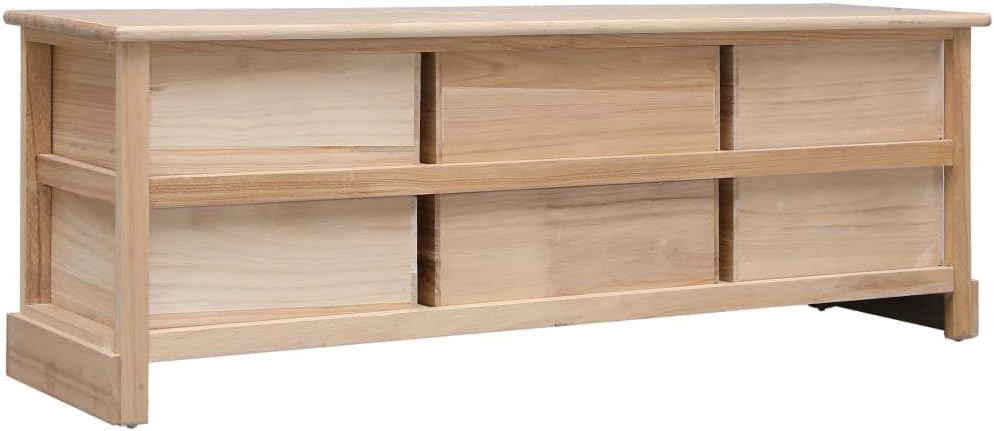 Vidaxl Bois De Chene Massif Meuble Tv Armoire Basse Meuble Divertissement Avec 1 Tiroir Salon Salle De Sejour Maison Interieur 90x35x48 Cm Banc Tv Ameublement Et Decoration