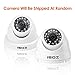 ZOSI 1000TVL CCTV Camera 24 IR LEDs Indoor Outdoor Day Night Vision 65ft Security Dome Color Camera for DVR Surveillance System (White)