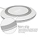 Fast Wireless Chargers, HAISSKY Fast Charge for Samsung Galaxy S9 Note 8/5 S8 S7, Ultra-Thin Qi Wireless Charging Pad Stand for All Qi-Enabled Devices