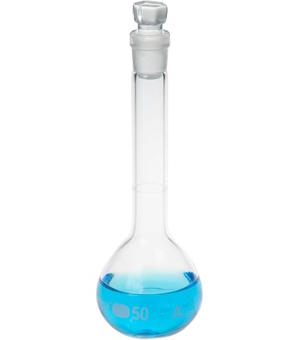 Amber Volumetric Flask U2013 Class A, DIN-1042, Glass Stopper
