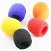 Z ZICOME 5 Pack Foam Microphone Cover Ball Type Windscreen in Black, Blue, Orange, Yellow, Red
