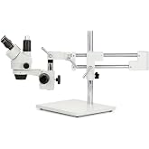 AmScope SM-4T Professional Trinocular Stereo Zoom Microscope, WH10x Eyepieces, 7X-45X Magnification, 0.7X-4.5X Zoom Objective