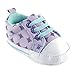 Luvable Friends Unisex Baby Crib Shoes, Lavender Diamonds, 6-12 Months