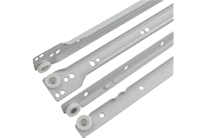 Hickory Hardware Side Mount Cabinet Drawer Slides, Heavy Duty & Soft Close, Hardware Kit for Smooth Sliding Track and Full Extension, Perfect for Drawers & Kitchen Cabinets, 14 Inch