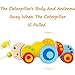 cossy Wooden Pull Toys for 1 Year Old, Caterpillar Push Toy for Toddler Children Kids