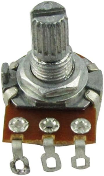 Musiclily B500K Mini Metric Coarse 18-Spline Split Short Shaft Pots Linear Taper Potentiometers for Electric Guitar Bass (Set of 2) - Image 3
