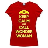 Hank Player 'Keep Calm & Call Wonder Woman' Women's T-Shirt