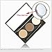 CCbeauty 3 Color Eyebrow Powder with Brush and Mirror Kit Eyebrow Concealer Cream Waterproof Brow Makeup Contour Palette,Light Brown