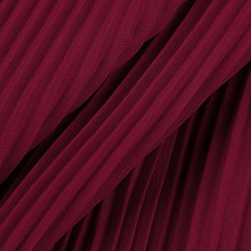TIFENNY Womens Formal Chiffon Sleeveless Prom Evening Evening Party Long Maxi Dress Summer Fashion Beach Dresses Wine