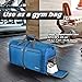 Gonex 60L Packable Travel Duffle Bag Foldable Duffel Bags for Luggage Gym Sports Camping Travelling Cycling Storage Shopping Water & Tear Resistant Blue