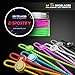 2SPORTIFY No Tie Shoelaces for Kids and Adults - Tieless Elastic Shoe lace for Sneakers with Lock - Round Shoe Laces (2 Pack) (Black-Black)