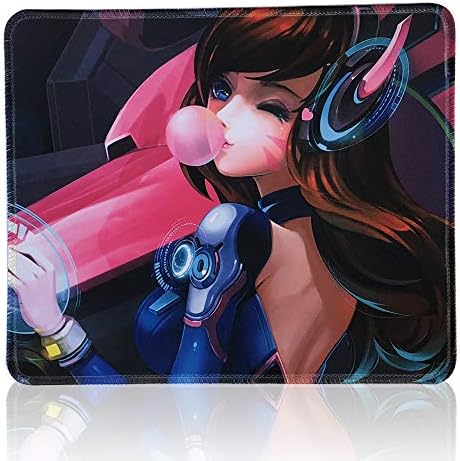 Utimor Professional Large Gaming Mouse Pad, Extended Size Desk Mat Non-slip Rubber Base with Stitched Edges for Computer, PC and Laptop (30x25 Girl)