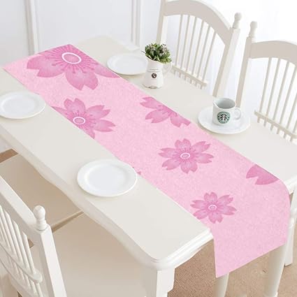 Amazon Com Hallway Table Runner Oriental Apricot Japanese Cherry