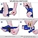Bunion Corrector by Quanquer [Pair] - Bunion Splint Toe Straightener Brace for Hallux Valgus Pain Relief Fits Men & Women (Blue)