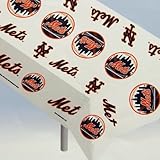 MLB New York Mets MLB Team Logo Plastic Tablecloth