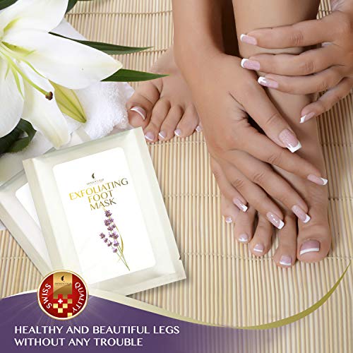 Foot Peel Mask 2 Pack Peeling Away Calluses and Dead Skin cells Make Your Feet Baby Soft Exfoliating Foot Mask Repair Rough Heels Get Silky Soft Feet