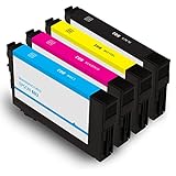 Summit Ink Remanufactured for Epson 802 Ink Cartridge 4 Pack for Workforce Pro WF-4720 WF-4730 WF-4734 WF-4740 Printers