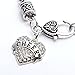 Godyce Heart Cheer Bracelet Cuff Women Men Gril Charm - Red Crystal