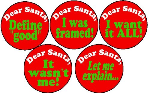 Set of 5 Dear Santa - Christmas 1.25