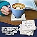 Marble Coasters for Drinks - Funny Housewarming Gifts Wedding Gift Or for Your Kitchen, Living Room & Coffee Table | Marble Home Decor Coaster Set