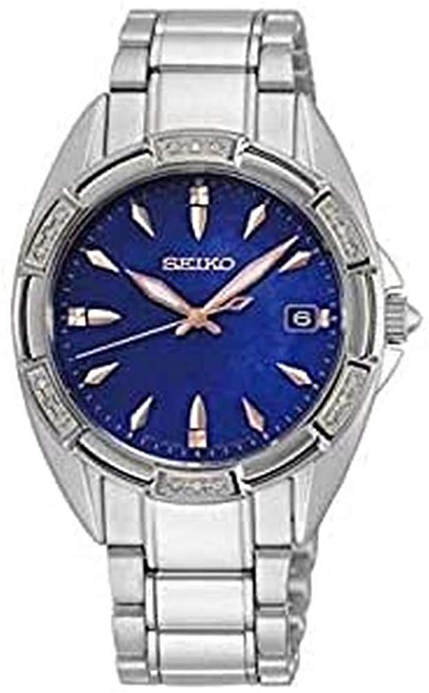 Seiko Ladies Watch with Stainless Steel Bracelet and Blue Dial SKK881P1
