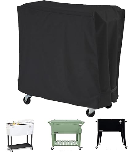 thumbnail image 2 of Kingling Cooler Cart Cover, Waterproof Patio Party Rolling 2 of 14