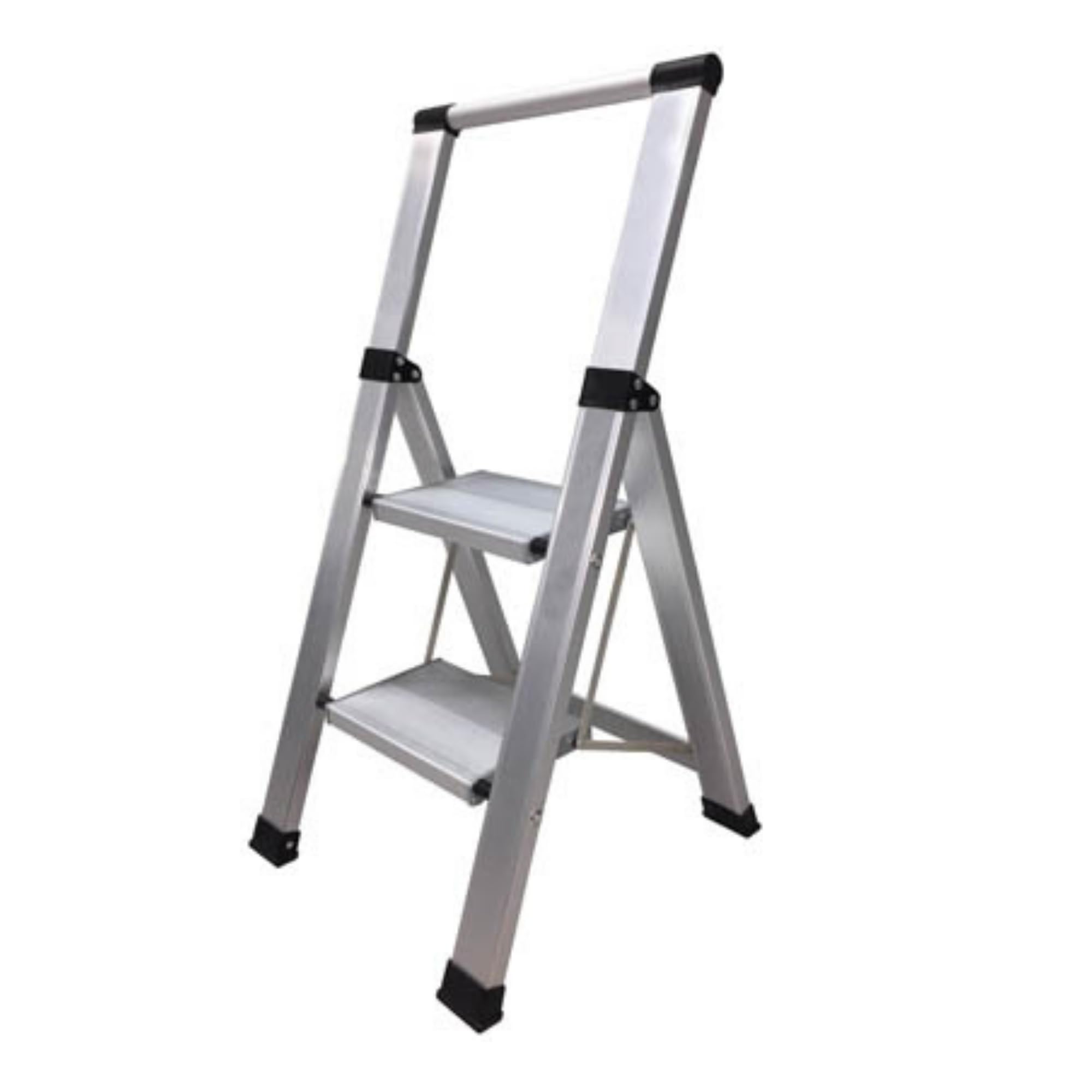 Homelux 710030 Flat Domestic Ladder, Aluminium, 2 Steps
