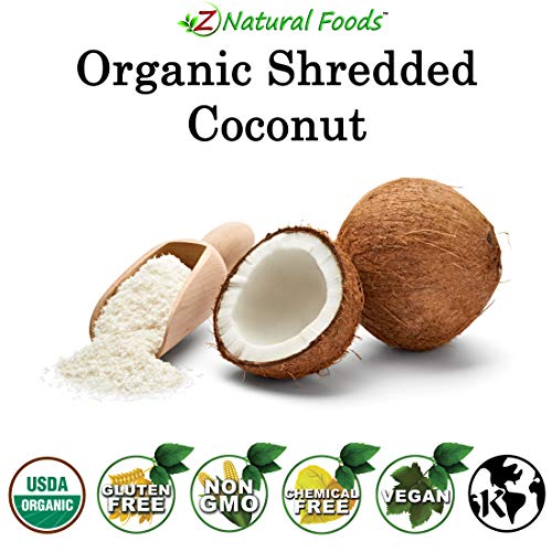 Organic Shredded Coconut Unsweetened Macaroon Cut Finely Cut Dried Flakes For Baking, Snacks