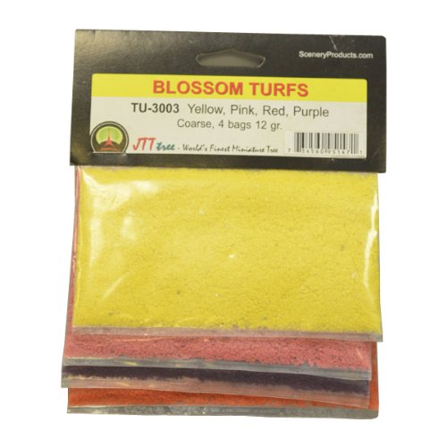 JTT Scenery Products Blossom Flower Turf, Multiple Colors, Coarse