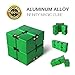 Aluminium Alloy Infinity Pocket Size Cube Toys JOYNOTE Relaxation Office Stress Reducers for ADD, ADHD, Anxiety, Autism Adult & Kids (Green)