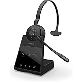 Jabra Engage 65 SE (Second Edition) Wireless Headset, Single-Ear – Telephone Headset with Industry-Leading Wireless Performance, Advanced Noise-Cancelling Microphone, All Day Battery Life - Black