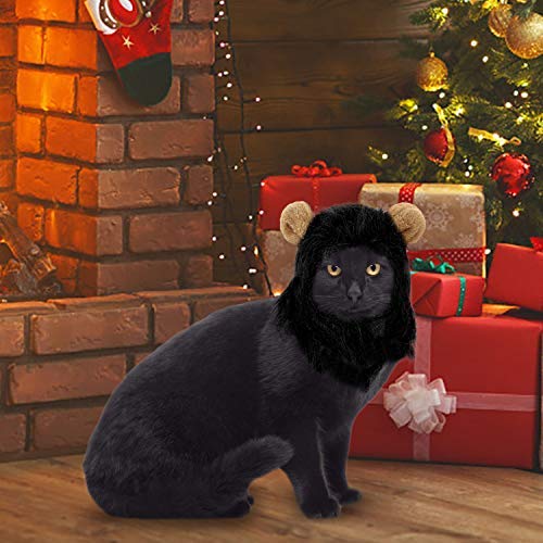 Legendog Cat Costume Halloween Bat Wings Pet Costumes Pet Apparel for Dogs and Cats (Lion Mane) - Thumbnail 2