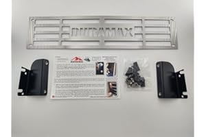 Mountains2Metal "Duramax Brushed Stainless Steel Bumper Grille Insert Compatible with 2015-2019 Chevy Silverado 2500 3500 HD M2M #400-60-3